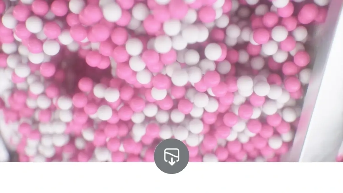 Animated solid-phase concept with an icon, representing decolorization through adsorption and biocatalysis for cleaner water and industrial purification.