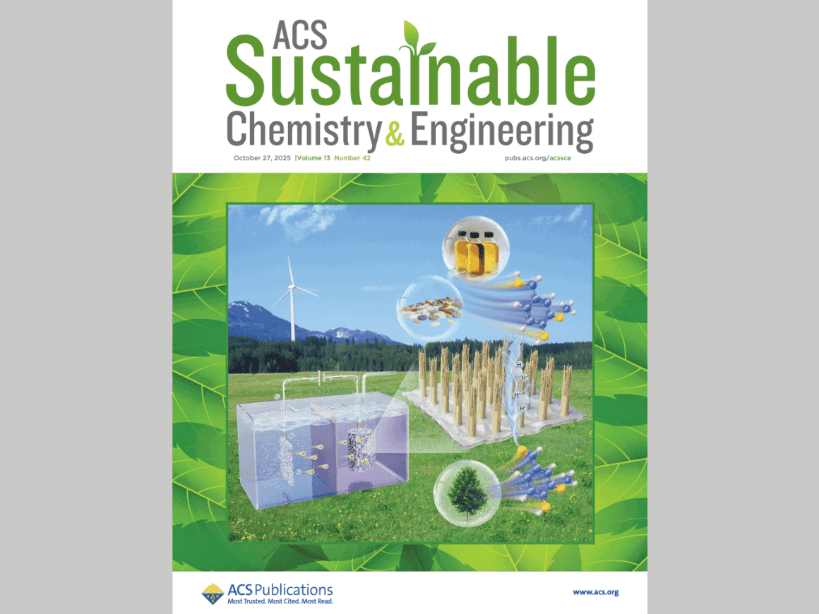 Cover of ACS Sustainable Chemistry & Engineering journal.