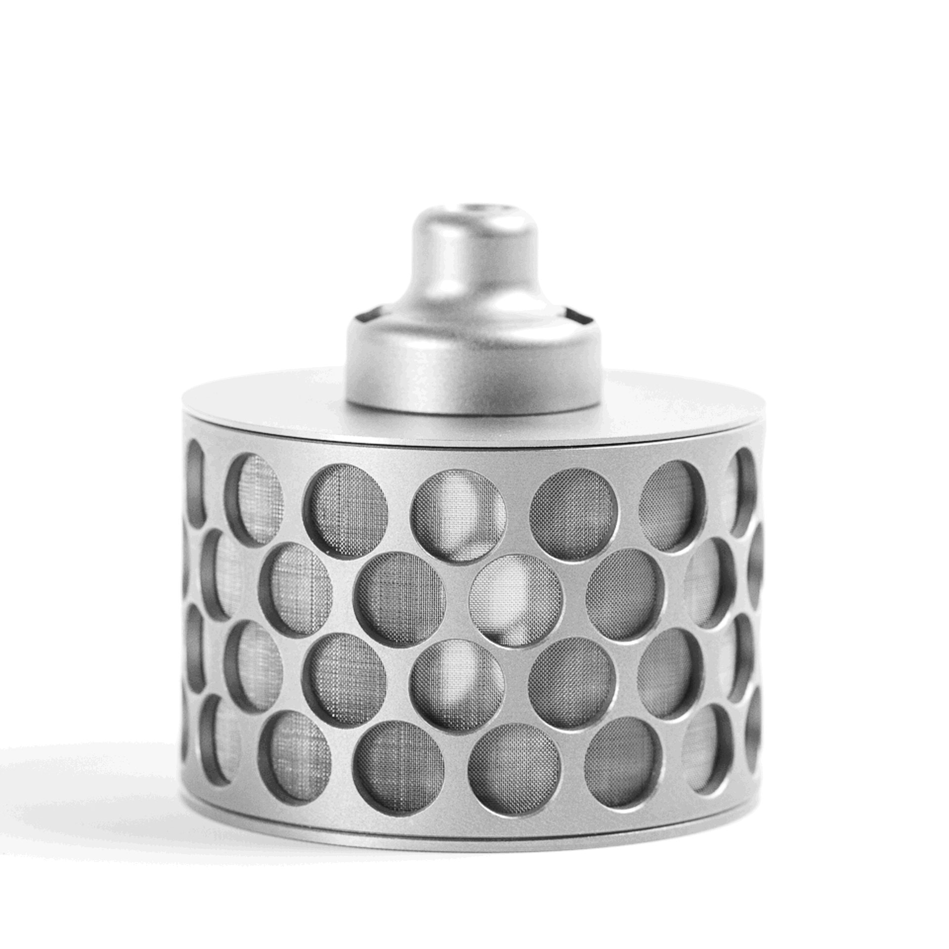 Close up view of SpinChem Rotating bed reactor without a shaft