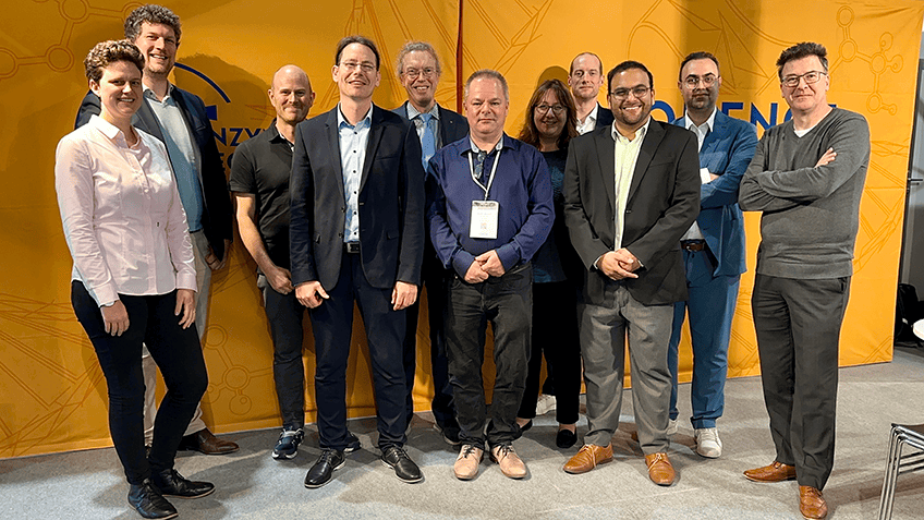 Representatives of the Enzyme Technology Alliance member companies gathered at CPHI Barcelona, showcasing the collaborative spirit of this innovative biotech partnership