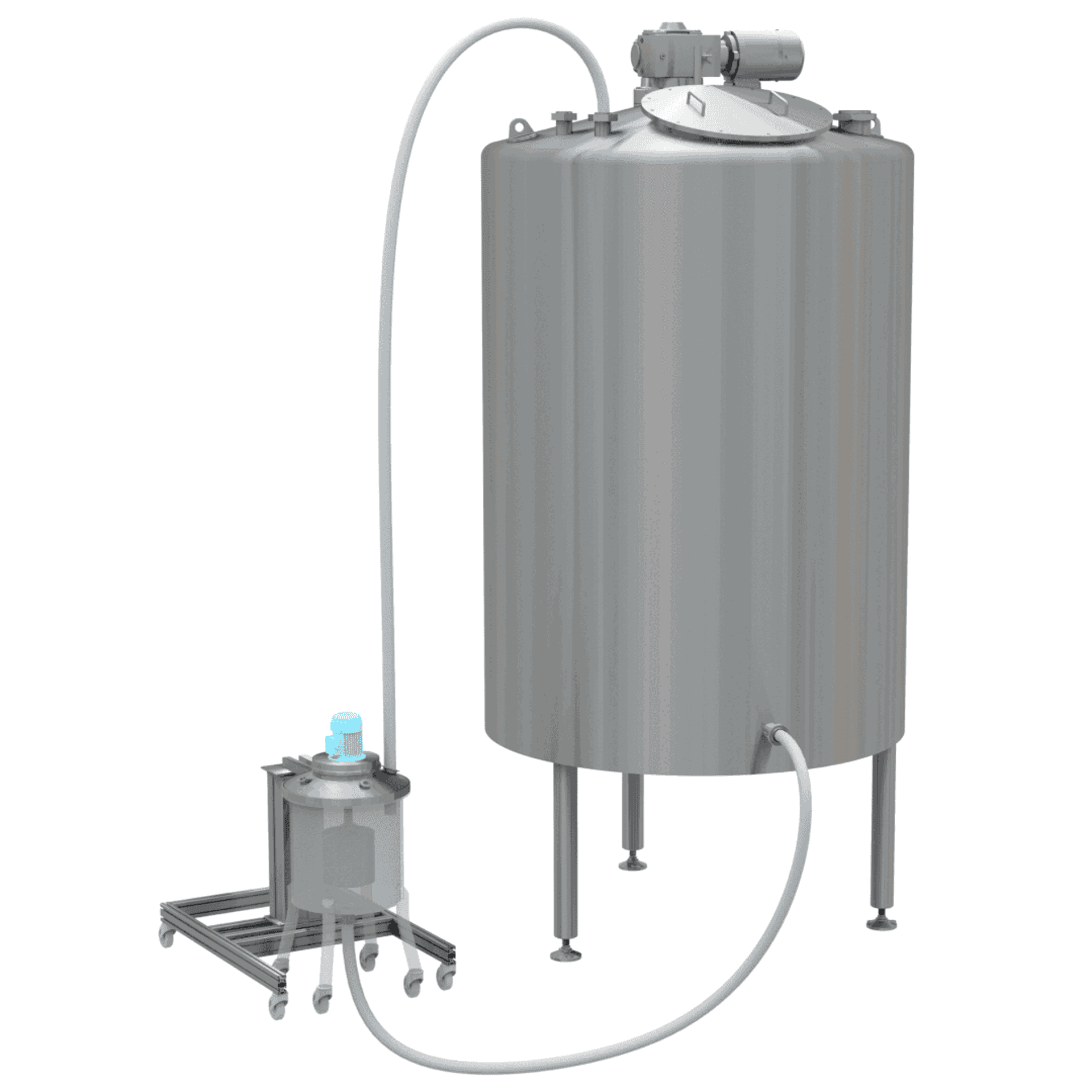 Decolorization Tank Decolorization at 7,500 L using a mobile reactor - SpinChem